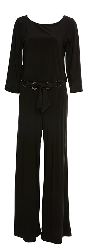 Tulip Sleeve Jumpsuit with Belt